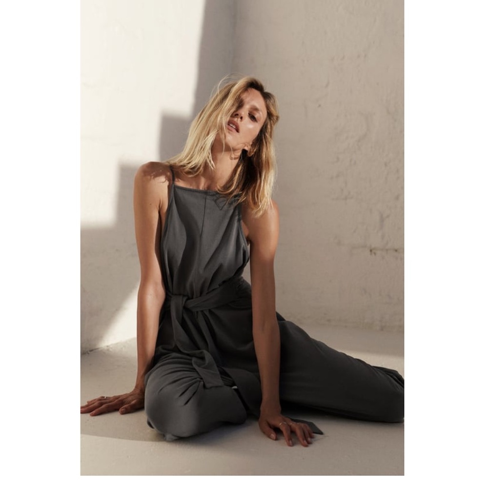 Zara TRF Washed Effect Jumpsuit (SZ M)